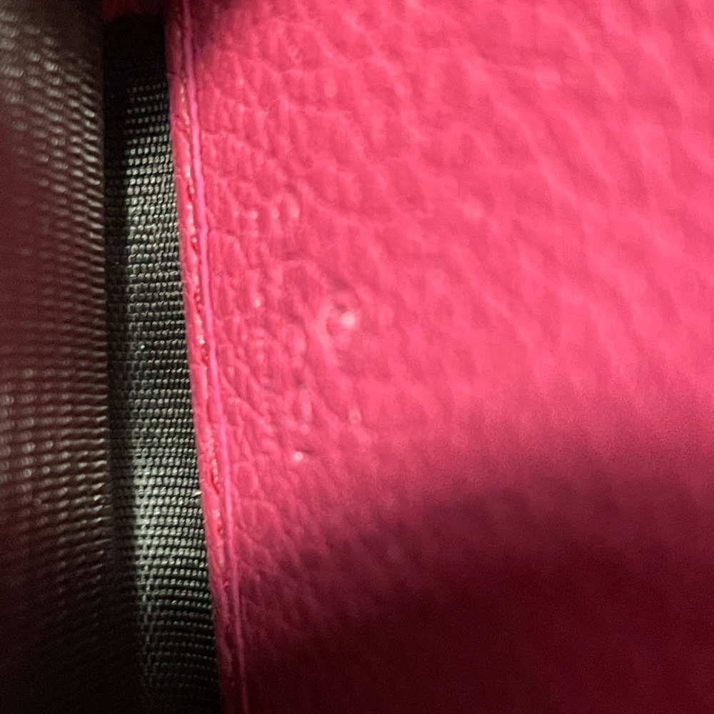 Gucci Pink and Green Striped Long Zip Wallet VGUC - Picture 7 of 8